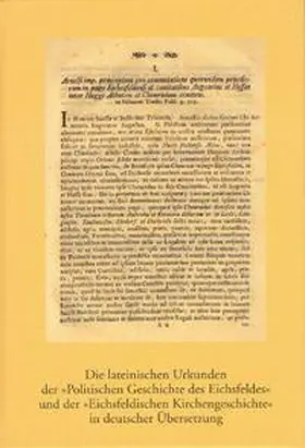Scharfenberger / Pinkert / Bischöfliches Geistliches Kommissariat Heiligenstadt |  Die lateinischen Urkunden der 'Politischen Geschichte des Eichsfeldes' und der 'Eichsfeldischen Kirchengeschichte' in deutscher Übersetzung | Buch |  Sack Fachmedien