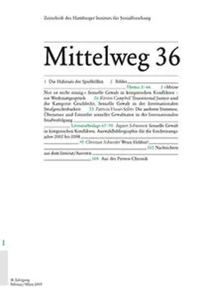 Hamburger Institut für Sozialforschung |  Sexuelle Gewalt in kriegerischen Konflikten | Buch |  Sack Fachmedien