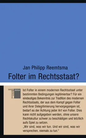 Reemtsma |  Folter im Rechtsstaat? | Buch |  Sack Fachmedien