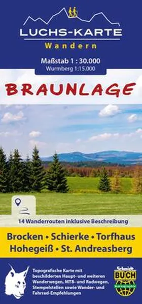 Spachmüller / Schmidt |  Luchskarte Braunlage | Sonstiges |  Sack Fachmedien