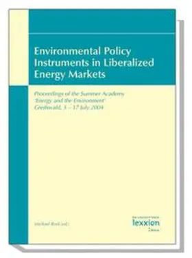 Rodi |  Environmental Policy Instruments in Liberalized Energy Markets | Buch |  Sack Fachmedien