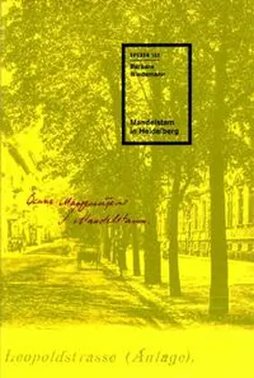 Dr. Wiedemann |  Mandelstam in Heidelberg | Buch |  Sack Fachmedien