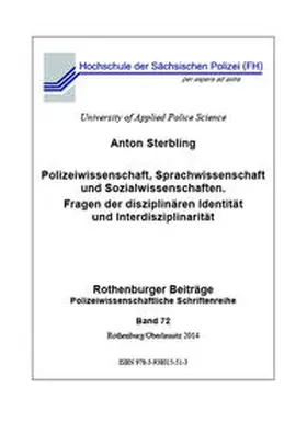 Sterbling |  Polizeiwissenschaft, Sprachwissenschaft und Sozialwissenschaften | Buch |  Sack Fachmedien