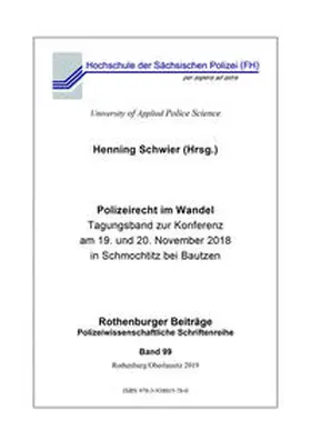 Schwier |  Polizeirecht im Wandel | Buch |  Sack Fachmedien