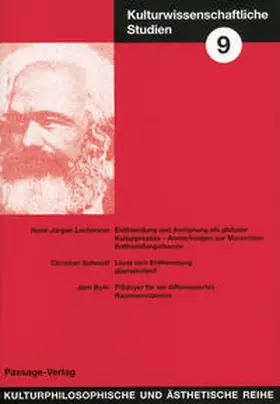 Lachmann / Schmidt / Bohr |  Kulturwissenschaftliche Studien 9 | Buch |  Sack Fachmedien