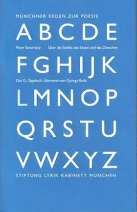 Esterházy / Ammon / Gazzetti |  Über die Stühle, das Sitzen und das Zwischen. Das G.-Tagebuch | Buch |  Sack Fachmedien