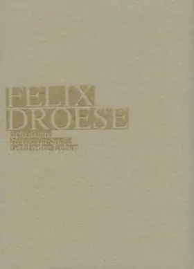 Städtisches Kunstmuseum Spendhaus Reultingen |  Felix Droese. Schenkung Hölderlin-Säule | Buch |  Sack Fachmedien