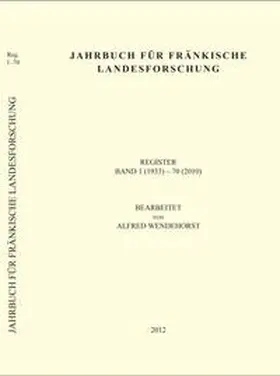  Jahrbuch für fränkische Landesforschung, Register Band 1-70 | Buch |  Sack Fachmedien