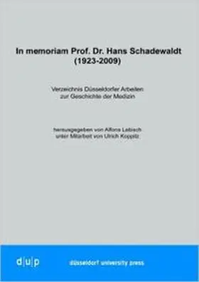 Labisch |  In memoriam Prof. Dr. Hans Schadewaldt | Buch |  Sack Fachmedien