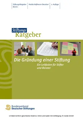 Hoffmann-Steudner | Die Gründung einer Stiftung | E-Book | www2.sack.de