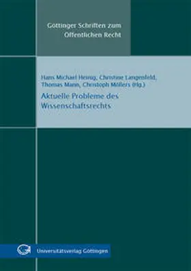 Heinig / Langenfeld / Mann |  Aktuelle Probleme des Wissenschaftsrechts | Buch |  Sack Fachmedien