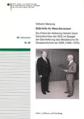 Mensing |  SED-Hilfe für West-Genossen | Buch |  Sack Fachmedien