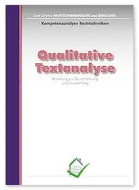 Sommer-Stumpenhorst |  Graf Orthos Rechtschreibanalyse und Beratung, Qualitative Textanalyse | Buch |  Sack Fachmedien