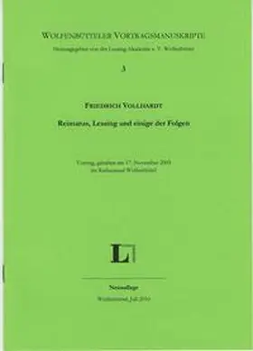 Vollhardt | Reimarus, Lessing und einige Folgen. | Buch | 978-3-942675-02-4 | sack.de