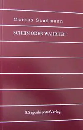 Sandmann |  Schein oder Wahrheit | Buch |  Sack Fachmedien