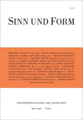  SINN UND FORM 2/2022 | Buch |  Sack Fachmedien