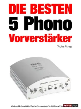 Runge / Voigt |  Die besten 5 Phono-Vorverstärker | eBook | Sack Fachmedien