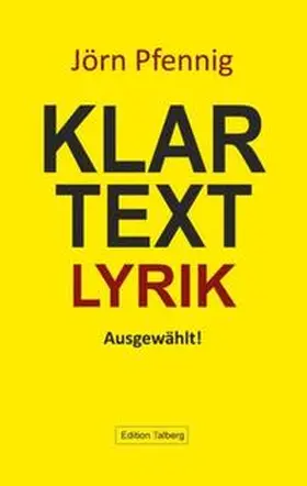 Pfennig | Klartext-Lyrik | Buch | 978-3-943869-16-3 | www2.sack.de