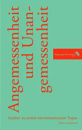 Limpinsel |  Angemessenheit und Unangemessenheit | Buch |  Sack Fachmedien