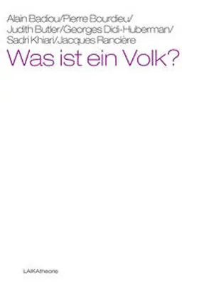Badiou / Bourdieu / Butler |  Was ist ein Volk? | Buch |  Sack Fachmedien