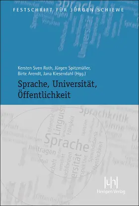 Arendt / Roth |  Sprache, Universität, Öffentlichkeit | Buch |  Sack Fachmedien