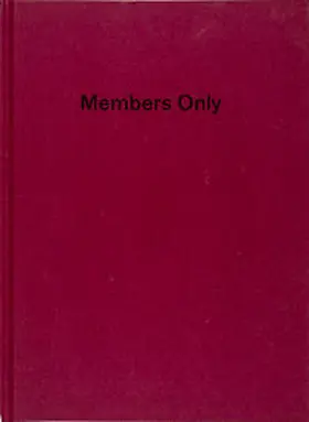 Tuz |  Members Only | Buch |  Sack Fachmedien