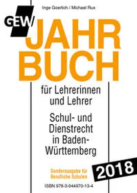 Goerlich / Rux |  GEW-Jahrbuch 2018 Berufl. Schulen | Buch |  Sack Fachmedien