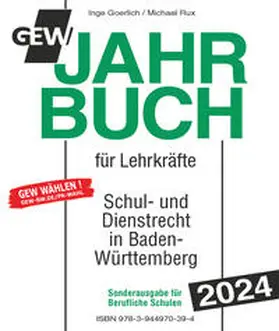 Goerlich / Rux / Gewerkschaft Erziehung und Wissenschaft Baden-Württemberg |  Jahrbuch für Lehrkräfte | Buch |  Sack Fachmedien