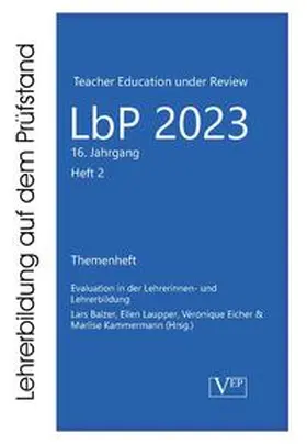 Balzer / Laupper / Eicher |  Evaluation in der Lehrerinnen- und Lehrerbildung | Buch |  Sack Fachmedien