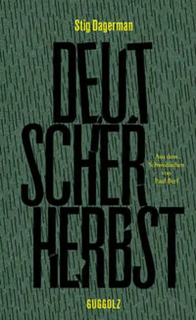 Dagerman | Deutscher Herbst | Buch | 978-3-945370-31-5 | www2.sack.de