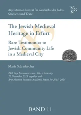 Stürzebecher |  The Jewish Medieval Heritage in Erfurt | Buch |  Sack Fachmedien
