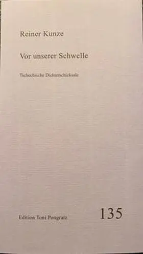 Kunze |  Vor unserer Schwelle | Buch |  Sack Fachmedien