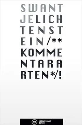 Lichtenstein |  Kommentararten | Buch |  Sack Fachmedien