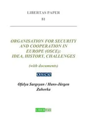 Sargsyan / Zahorka |  Organisation for Security and Cooperation in Europe (OSCE) | Buch |  Sack Fachmedien