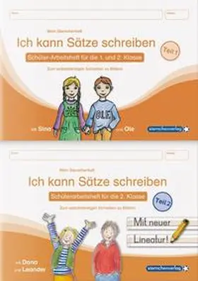 Langhans / sternchenverlag GmbH |  Ich kann Sätze schreiben Teil 1 und 2 im Set - Schülerarbeitshefte für die 1. und 2. Klasse | Buch |  Sack Fachmedien
