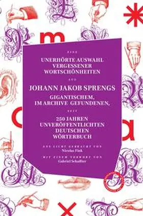 Spreng / Fink |  Unerhörte Auswahl vergessener Wortschönheiten aus Johann Jakob Sprengs gigantischem, im Archive gefundenen, seit 250 Jahren unveröffentlichten Deutschen Wörterbuch | Buch |  Sack Fachmedien