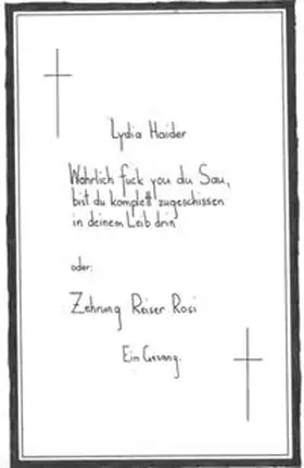 Haider |  Wahrlich fuck you du Sau, bist du komplett zugeschissen in deinem Leib drin | Buch |  Sack Fachmedien