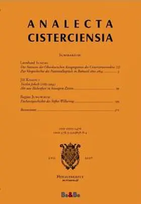 Schachenmayr |  Analecta Cisterciensia 57 (2007) | Buch |  Sack Fachmedien