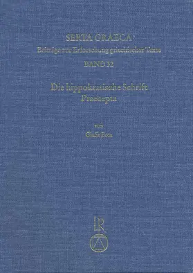 Ecca |  Die hippokratische Schrift Praecepta | Buch |  Sack Fachmedien