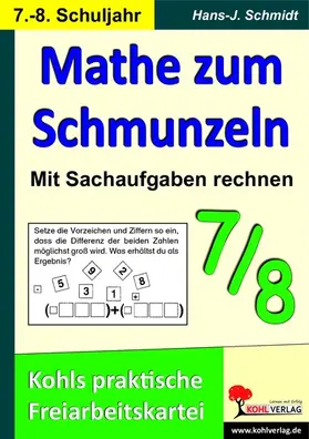 Schmidt |  Mathe zum Schmunzeln - Sachaufgaben, 7.-8. Schuljahr | eBook | Sack Fachmedien