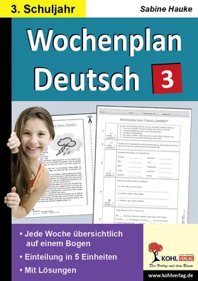 Hauke | Wochenplan Deutsch / Klasse 3 | E-Book | www2.sack.de