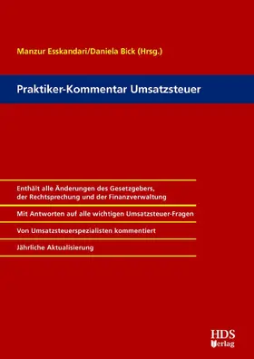 Esskandari / Alefs / Bick |  Praktiker-Kommentar Umsatzsteuer | eBook | Sack Fachmedien