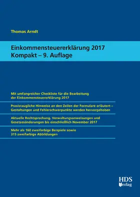 Arndt |  Einkommensteuererklärung 2017 Kompakt | eBook | Sack Fachmedien