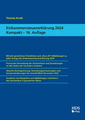 Arndt |  Einkommensteuererklärung 2024 Kompakt | eBook | Sack Fachmedien