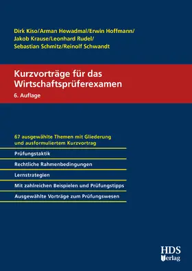 Kiso / Hoffmann / Rudel |  Kurzvorträge für das Wirtschaftsprüferexamen | Buch |  Sack Fachmedien