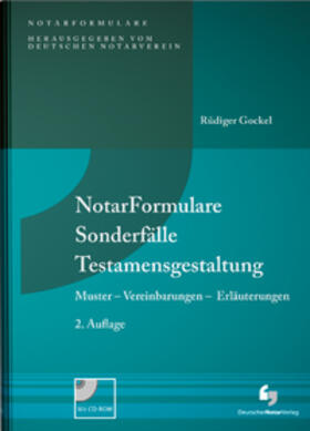 Gockel, R: NotarFormulare Sonderfälle Testamentsgestaltung | Buch | 978-3-95646-147-7 | sack.de