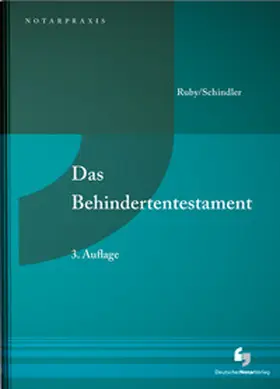 Ruby / Schindler |  Das Behindertentestament | Buch |  Sack Fachmedien