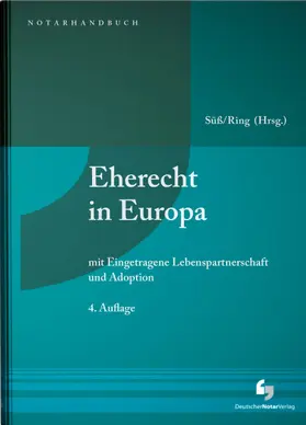 Süß / Ring |  Eherecht in Europa | Buch |  Sack Fachmedien