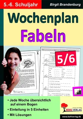 Brandenburg | Wochenplan Fabeln / Klasse 5-6 | E-Book | www2.sack.de