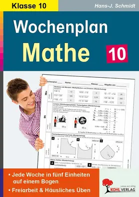 Schmidt | Wochenplan Mathe / Klasse 10 | E-Book | www2.sack.de